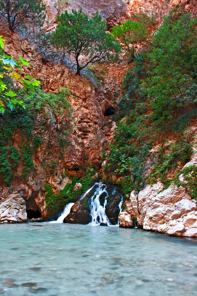 Waterfall at Saklikent Gorge in Turkey — Stock Photo, Image