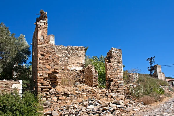 Vieux village grec abandonné de Doganbey, Turquie — Photo
