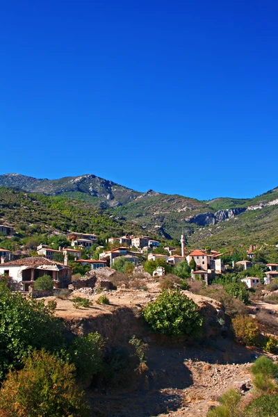 Old abandoned Greek,Turkish village of Doganbey, Turkey — Stock Photo, Image