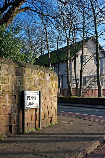 Penny Lane, Liverpool, İngiltere — Stok fotoğraf