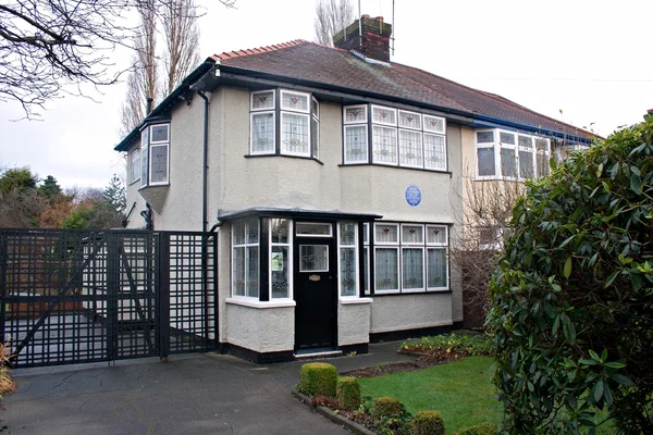 Liverpool, UK, January 17 2014 - "Mendips" The childhood home of — стоковое фото