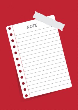 note paper clipart