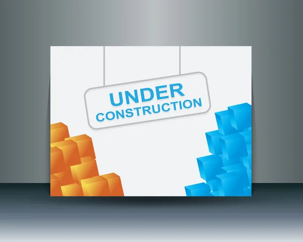 Under construction banner — Stock Vector