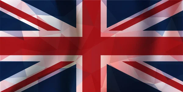 England månghörnigt flagga — Stock vektor