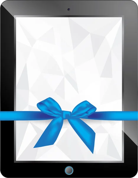 Cadeau tablette noire — Image vectorielle