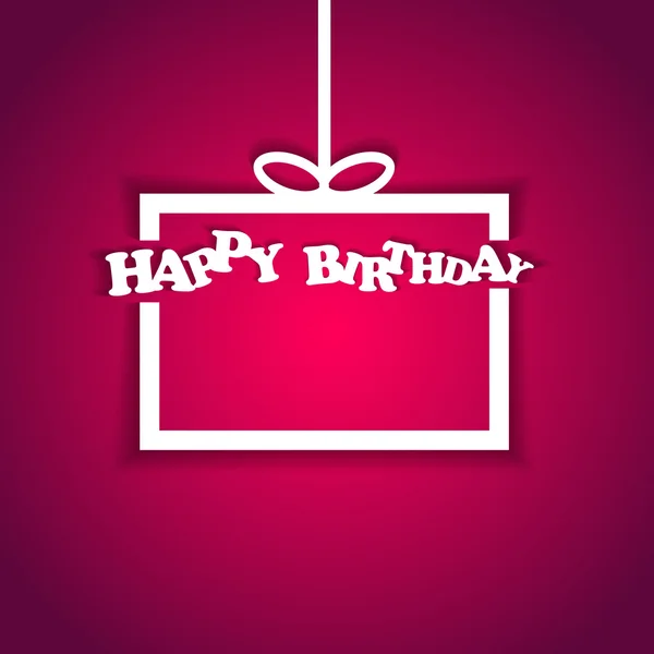 Happy Birthday card invitation — Stock Vector