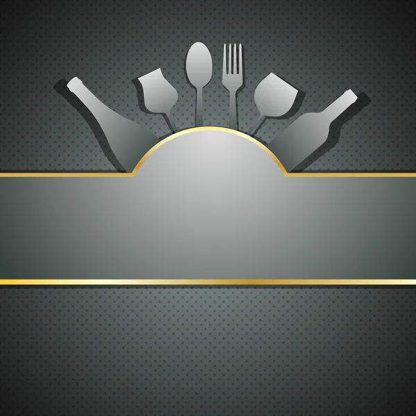 矢量的餐厅菜单设计背景 — 图库矢量图片