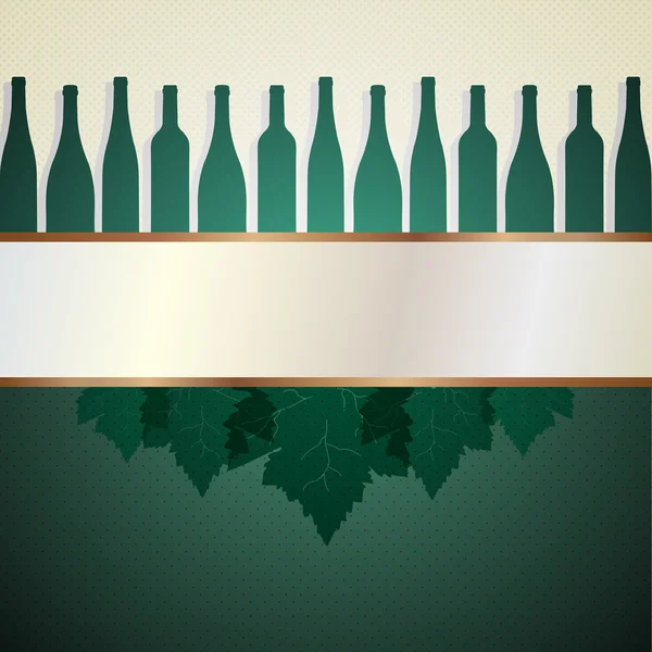 Vektor vin lista bakgrund — Stock vektor