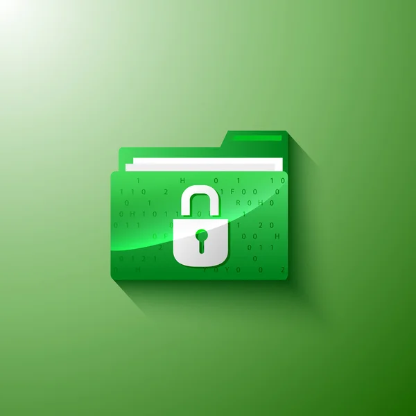 Secure privacy folder — Stock Vector