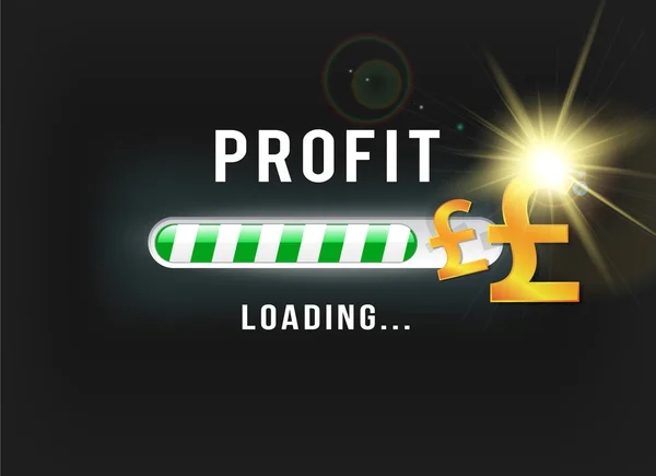 Loading your Pound profit — Stock Photo, Image