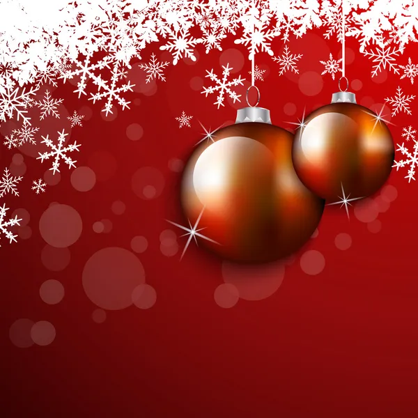 Christmas wenskaart in rode achtergrond — Stockfoto
