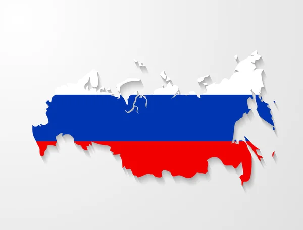 Russia Map Shadow Effect Presentation — Stock Photo, Image