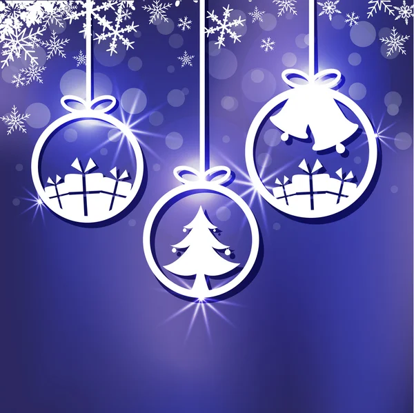 Kerst ornament achtergrond — Stockvector