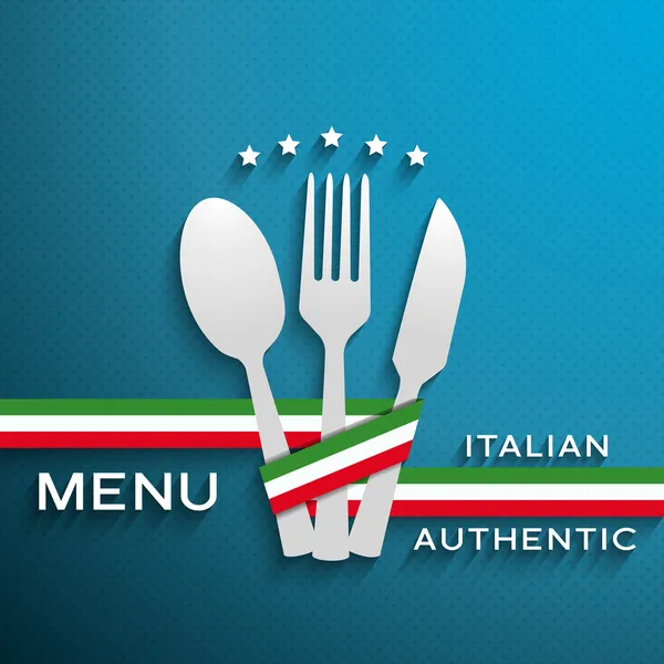 Menu italiano — Vetor de Stock