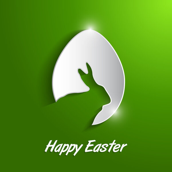 Бумажное яйцо с пасхальной карточкой
