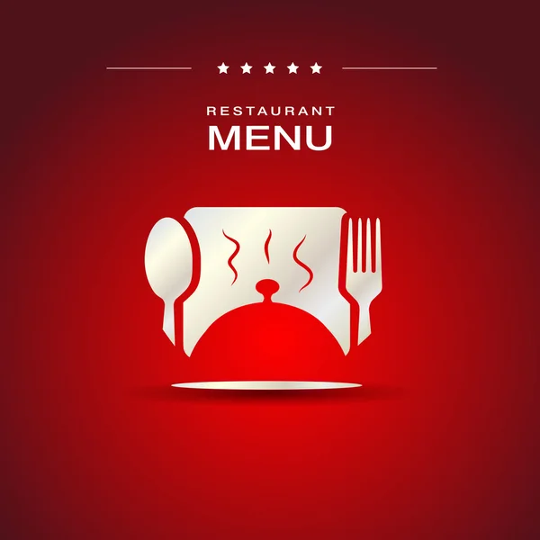 Restaurant Menu Couverture Design — Image vectorielle
