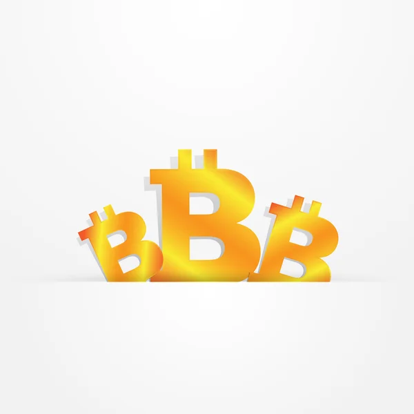 Bitcoin iş arka planı sunusu — Stok Vektör