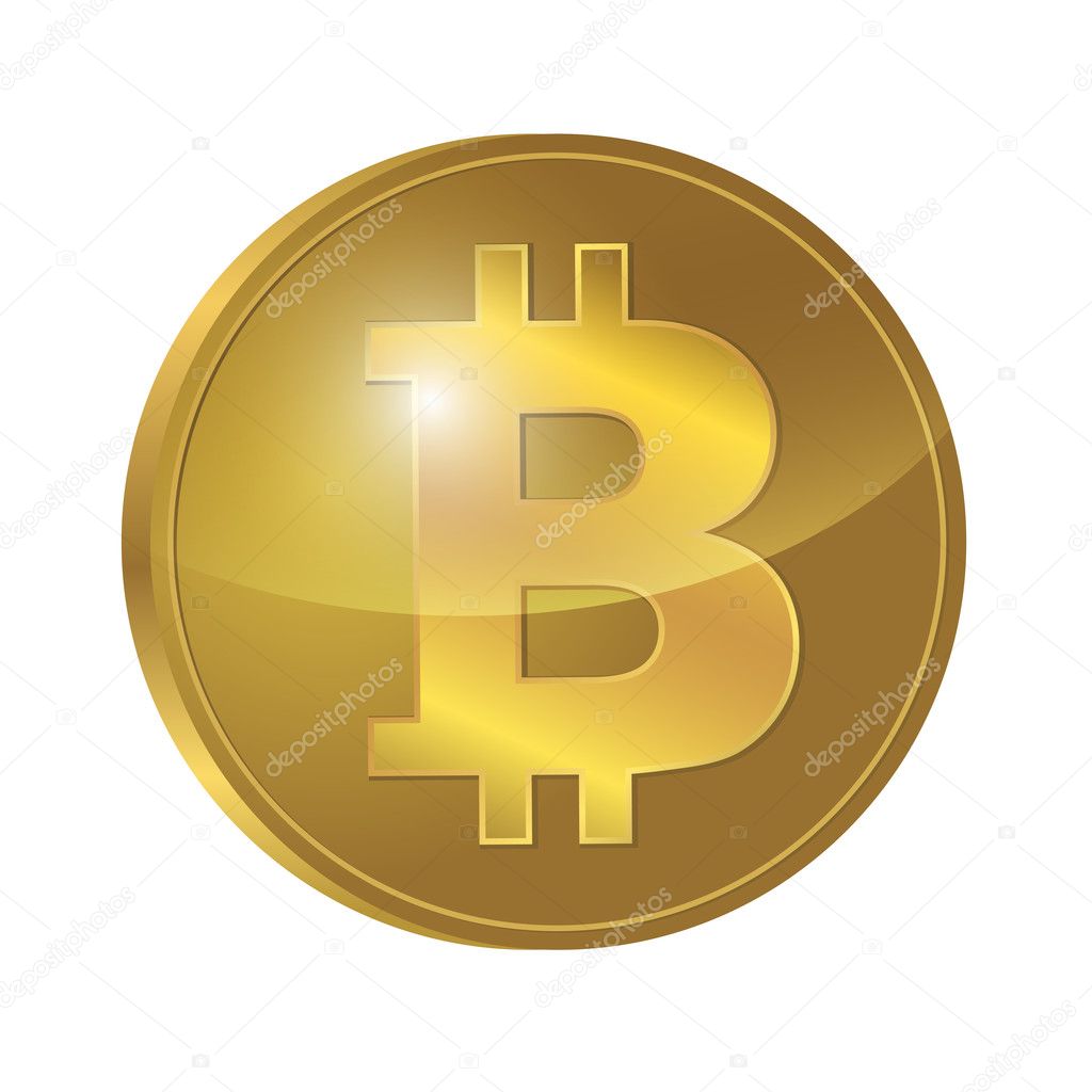 Bitcoin 3d coin isolated