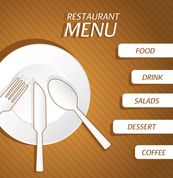 Ресторан меню фон — стоковый вектор