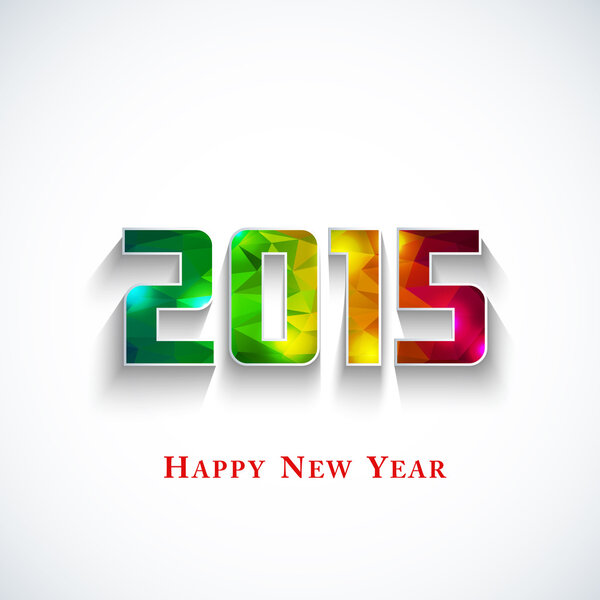 Colored polygonal 2015 year