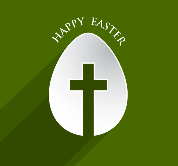 Cross Easter egg — Stock Vector