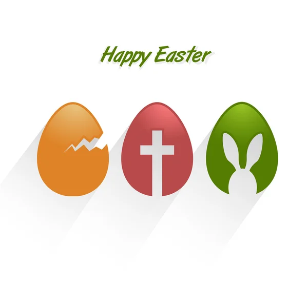 Oeufs décoratifs de Pâques — Image vectorielle