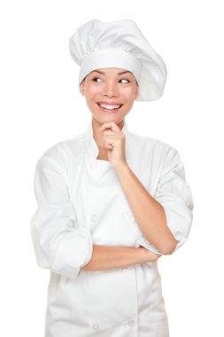 Chef thinking looking clipart
