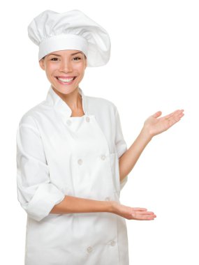 Cook, chef showing clipart