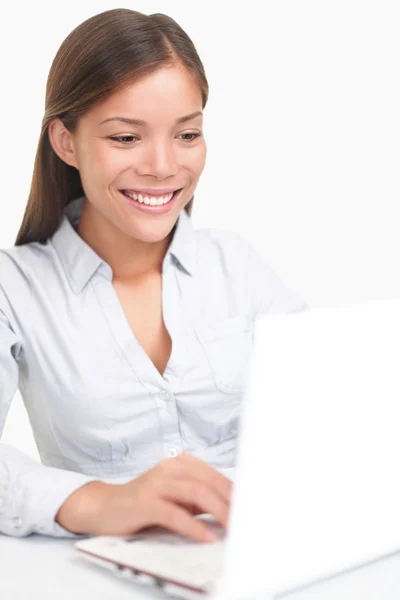 Computer woman — Stock Photo, Image