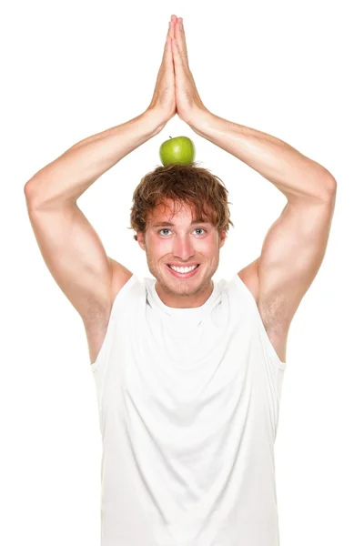 Hombre divertido y saludable fitness — Foto de Stock