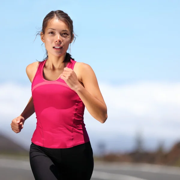 Runner - nő fut Stock Kép