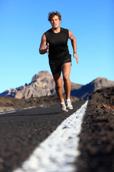 Erkek koşu egzersiz — Stok fotoğraf