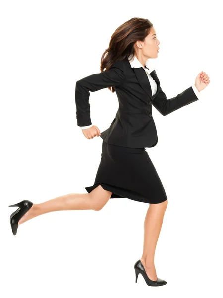 Γυναίκα των επιχειρήσεων τρέχει — Φωτογραφία Αρχείου