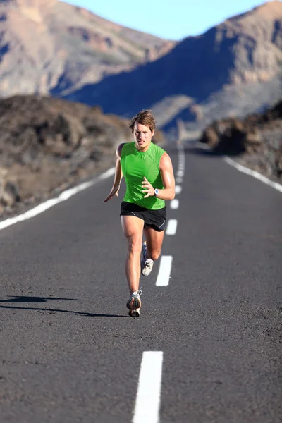 Correre - atleta di sesso maschile — Foto Stock