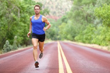 Running athlete man clipart