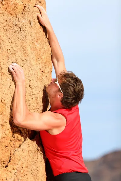 Climbing - Rock climber Stock Photo