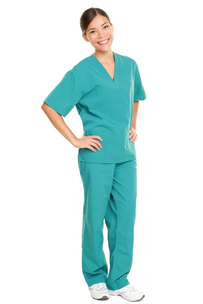 Medical nurse isolated in full body length — Stock Photo, Image