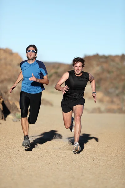 Runners - men sprinting — Stock Photo, Image