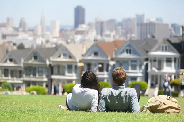 San Francisco - alamo square — Stock fotografie