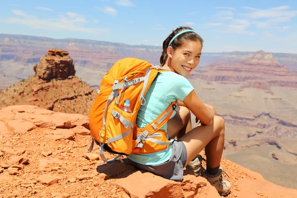 Grand Canyon hiker portrait. — Stock Photo, Image