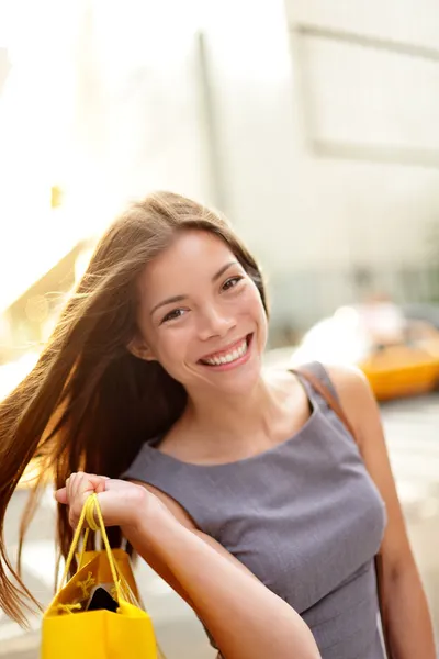 Shopping woman in New York City Stock Image