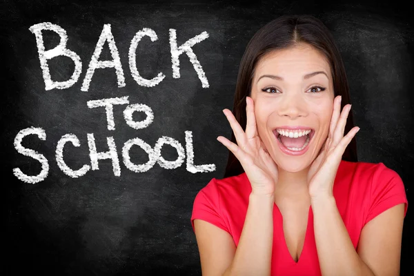 Back to School, university college student teacher — Stock Photo, Image