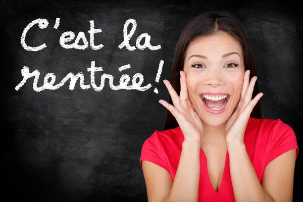 Cest la Rentree Scolaire - Francés de vuelta a la escuela — Foto de Stock