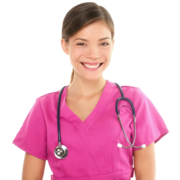 Sjuksköterska eller unga kvinnliga läkare. — Stockfoto