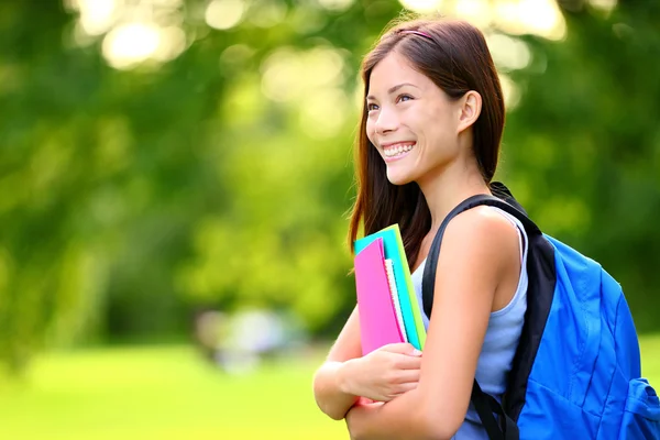 Universiteit, college student meisje — Stockfoto