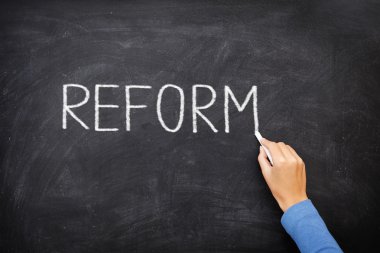 Reform blackboard - education reform clipart