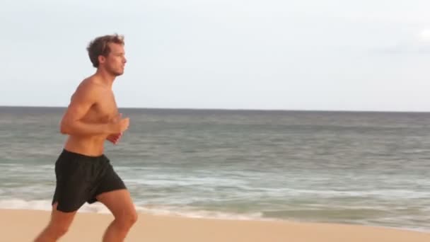 Deporte hombre corriendo — Vídeos de Stock