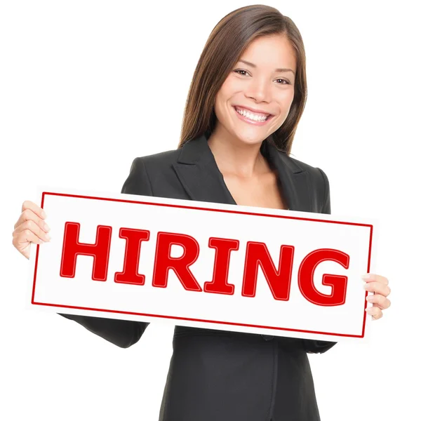 Job woman hiring — Stock Photo, Image