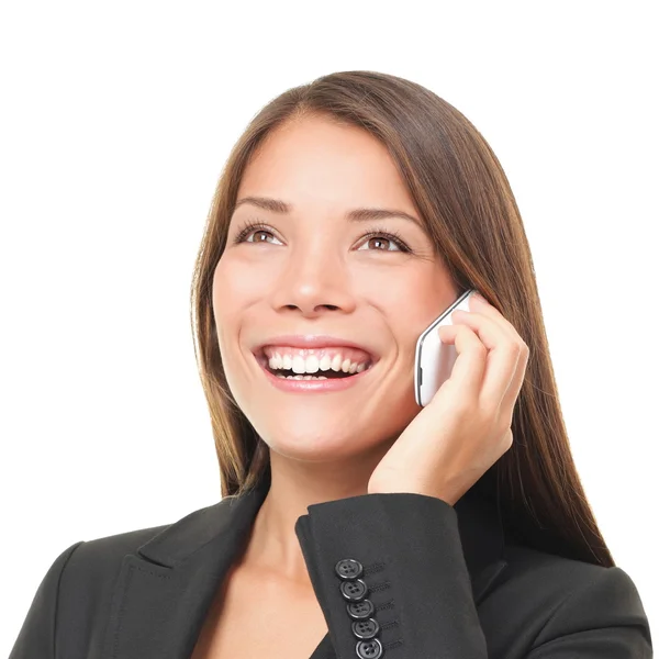 Empresária falando ao telefone — Fotografia de Stock