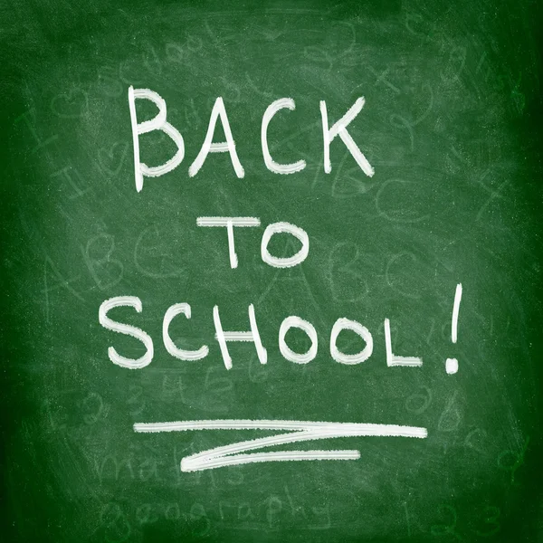 Back to school chalkboard — Stock Photo, Image